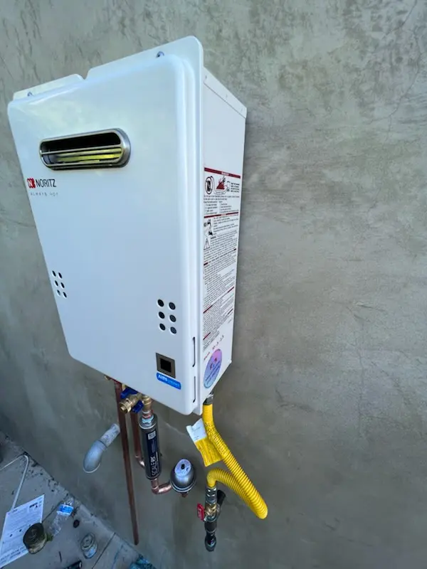 Tankless water heater installation for Ives Estates homes